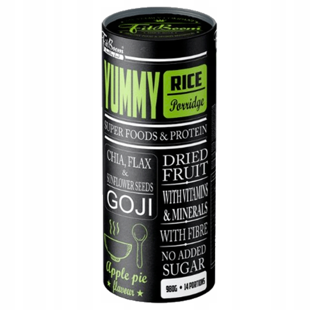 Levně Yummy Rice Mash Příchuť Jablečný koláč Velikost balení 980g