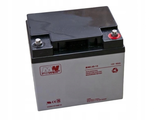 Akumulator Mw Power Mwl 40-12 12V 40Ah śruba M6