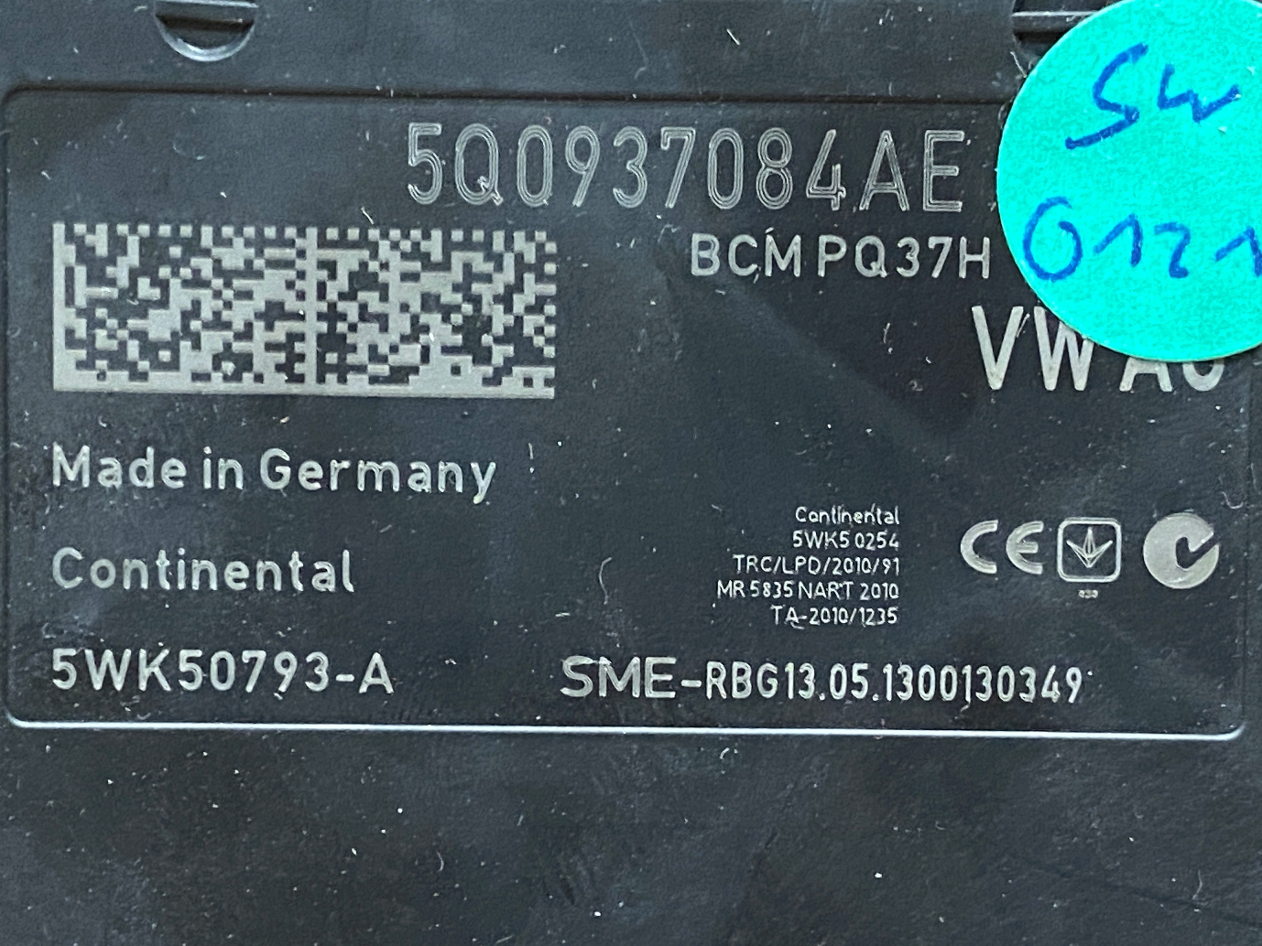 AUDI VW control unit BORDNETZ 5Q0937084AE