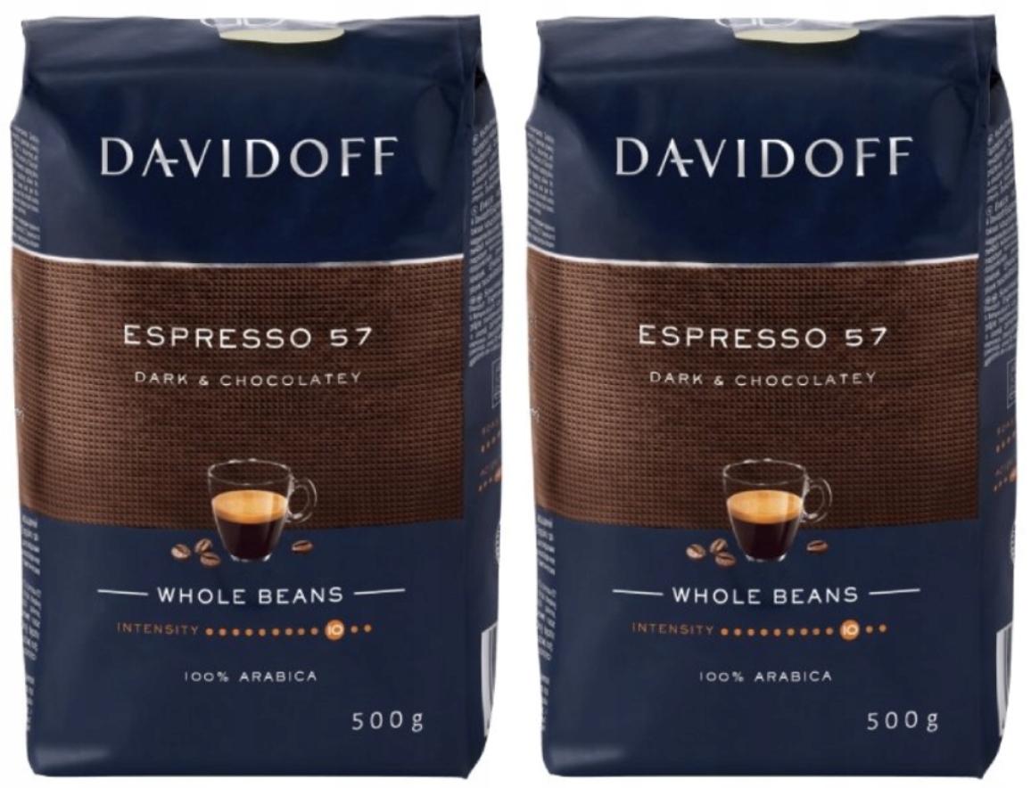 Levně Davidoff Espresso 57 Intense káva 2x500 g