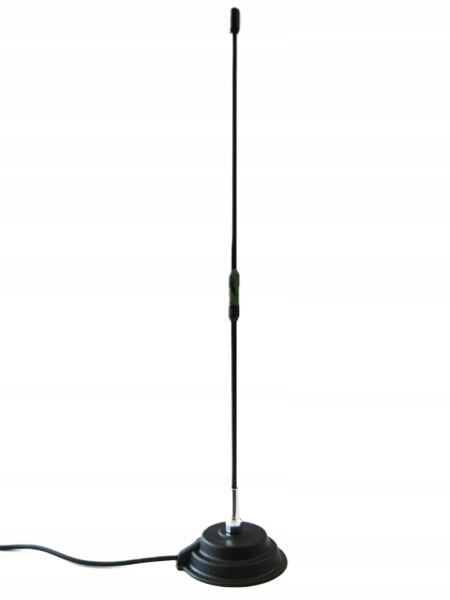 Delta 877 dyskretna antena Cb 45cm na magnesie helikal kabel 4m odp Florida