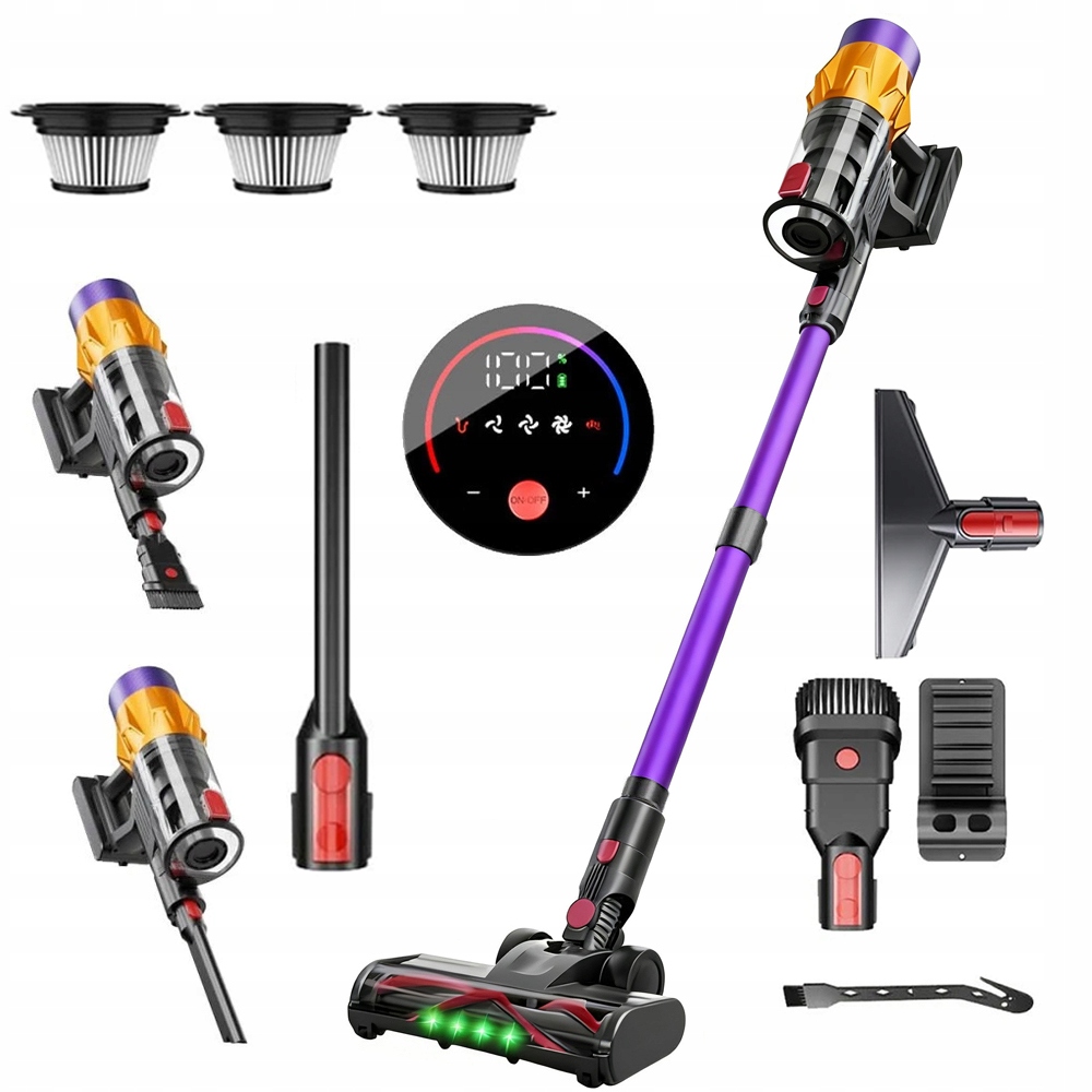 Výkonný Tyčový Vysavač Ruční Bezdrátový A Bezdrátový Vysavač S Lehkostí Nástavce