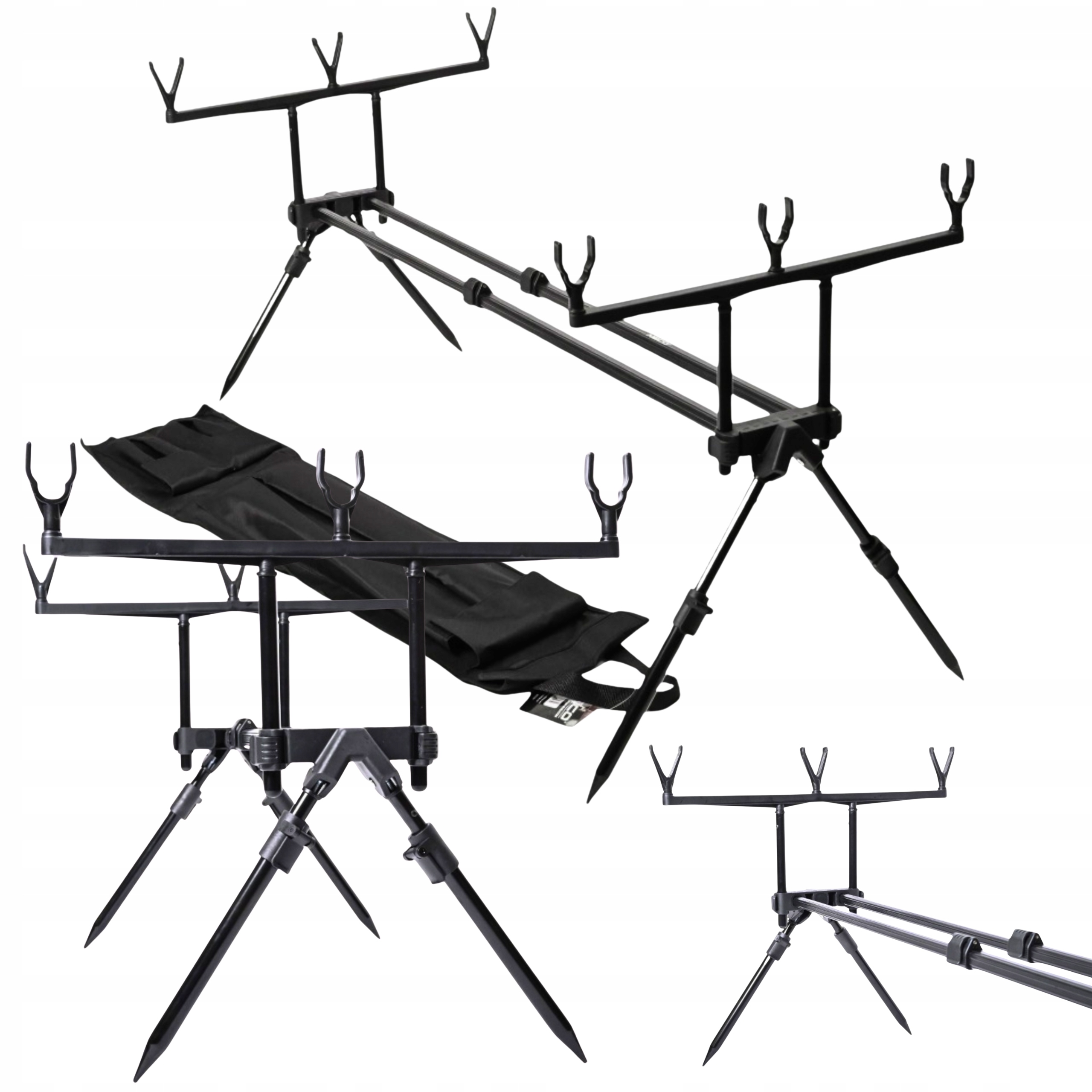 Rod Pod Stojak Karpiowy Neco Line Pro-X Duo na 3 Wędki Końcówki