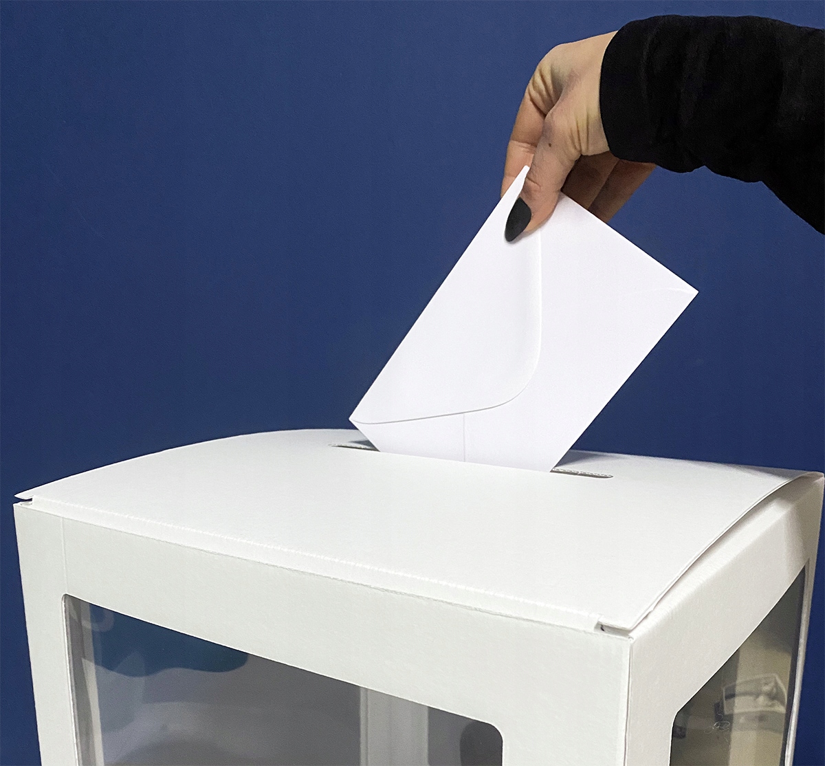 PUDEŁKO na koperty wesele ślub ZŁOTY NAPIS szklarn Wysokość produktu 30 cm