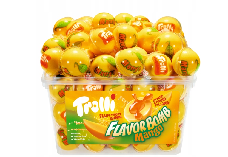 Żelki Trolli 60SZT Bombs Mango 1128g
