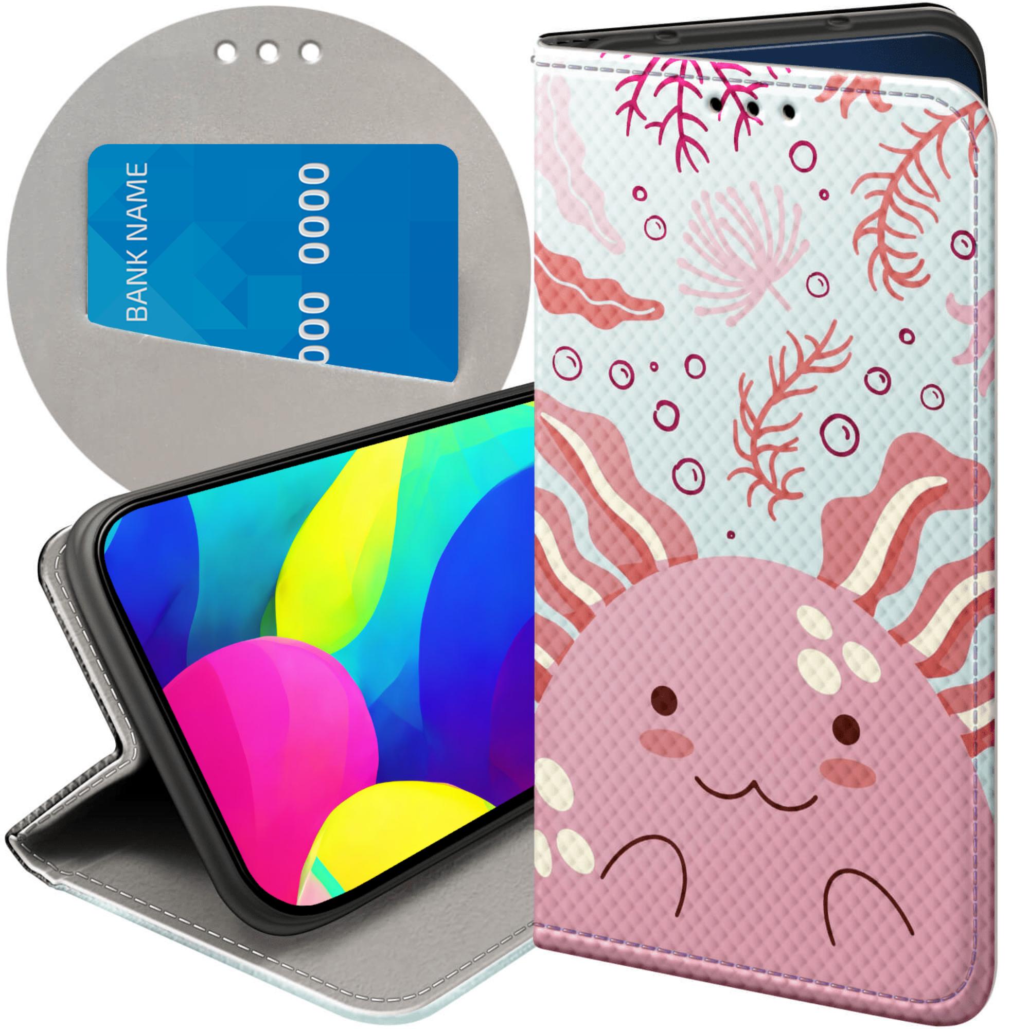 Etui Z Klapką Do Oppo A40 Axolotl Aksolotl Z Aksolotlem Futerał Case