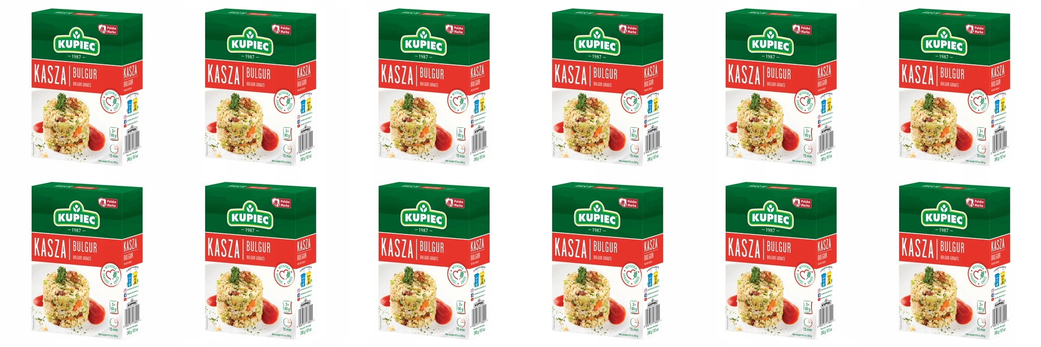 Levně 12 x 240 g Kupiec Bulgur Karton