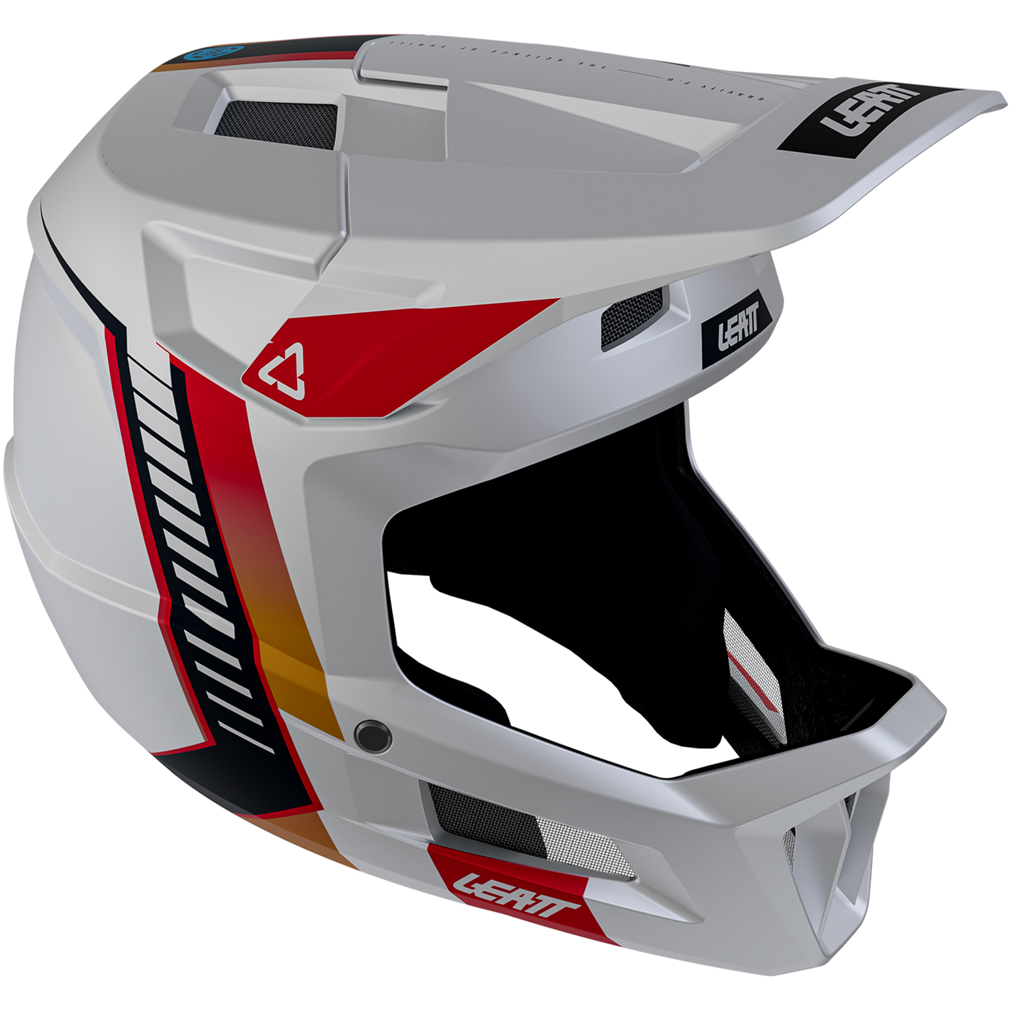 Cyklistická přilba full face Leatt Mtb Gravity 2.0 White 61-62 cm