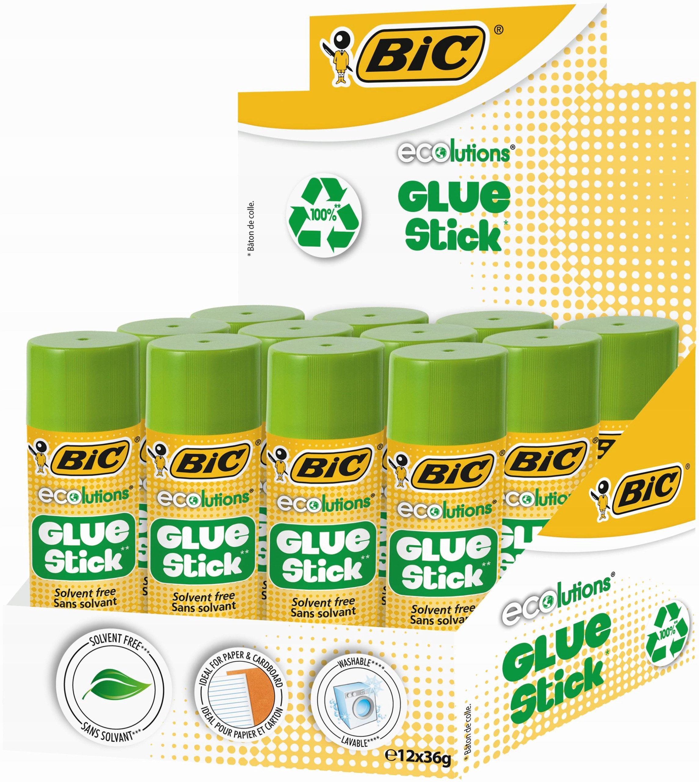 

Bic Eco Glue Stick Mocny Klej W Sztyfcie 36G X12