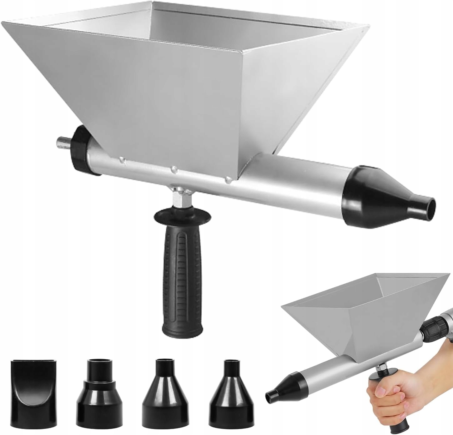 Elektrická Maltová Pistole Na Vrtačku, 4 Trysky S Těsnící Páskou