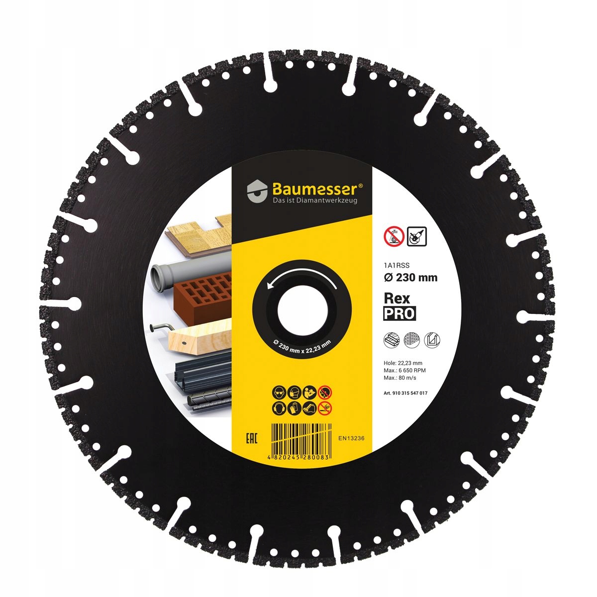 Distar Baumesser Diamantový Řezací Kotouč Prorex 230x22,23 Na Betonu A Kov