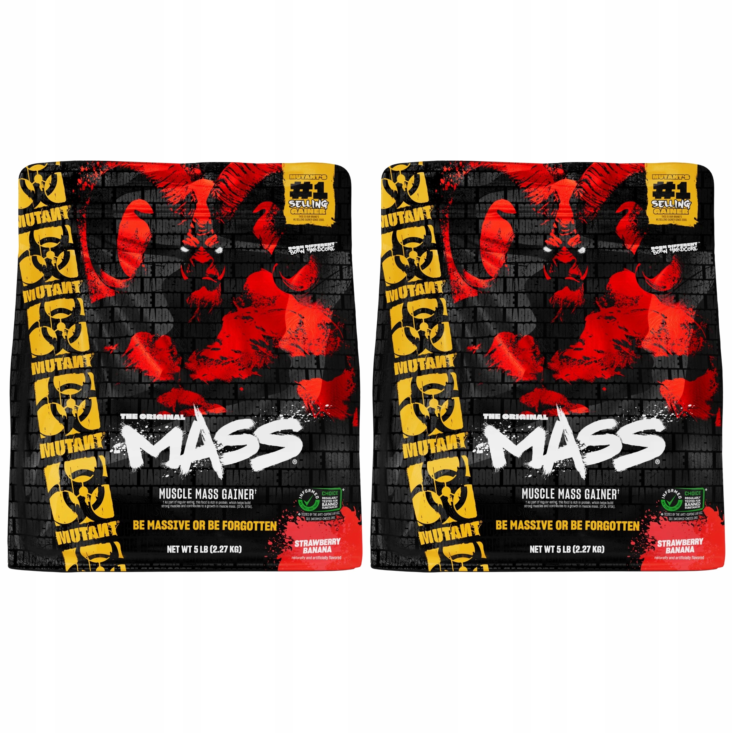 2x Gainer Svalová Hmota 6 Bílkovin Sacharidy 550 Kcal 2270 g Mutant