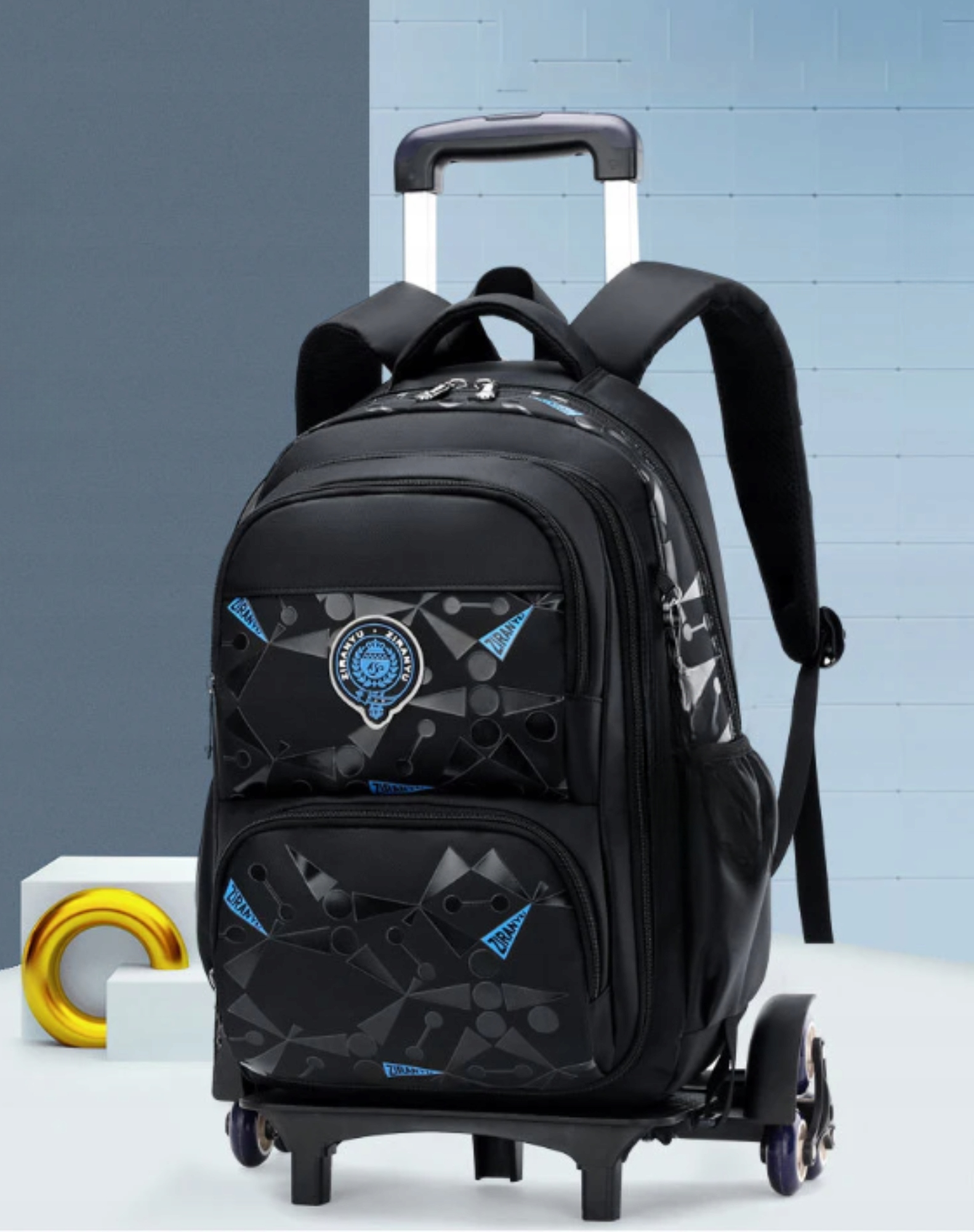 PLECAK SZKOLNY TORNISTER MŁODZIEŻOWY NA KÓŁKACH DLA CHŁOPCA POJEMNY EAN (GTIN) 5903867211822