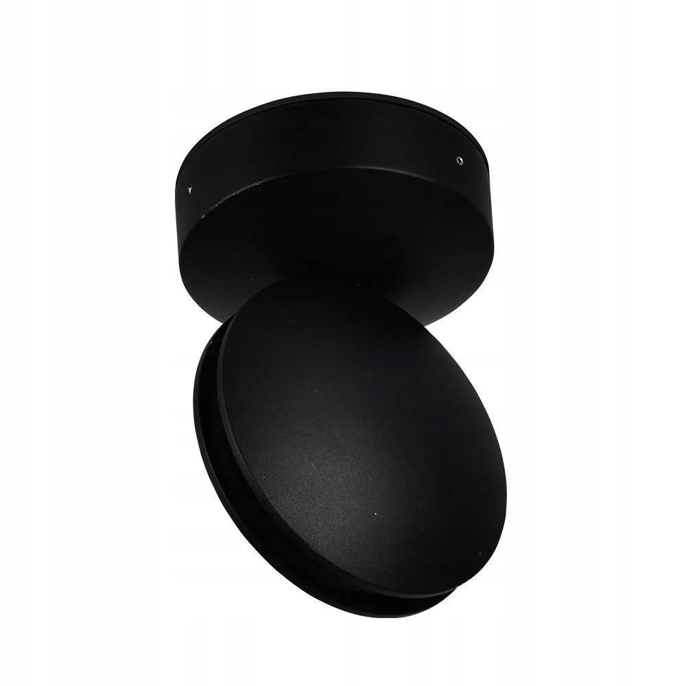 Vonkajšie záhradné Led laserové nástenné svietidlo čierne okrúhle 3000K V-tac