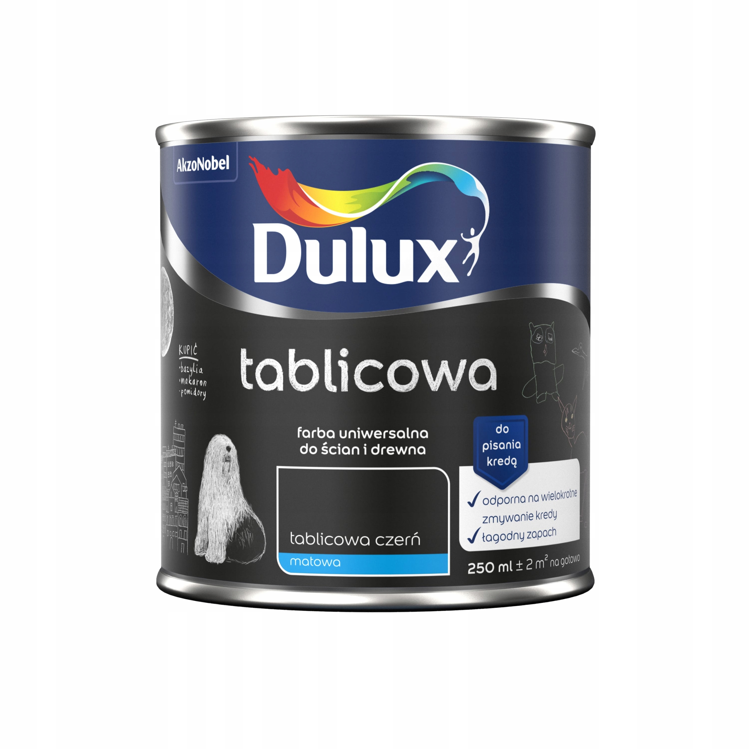

Dulux Farba Tablicowa Czarna Matowa 0,25L L
