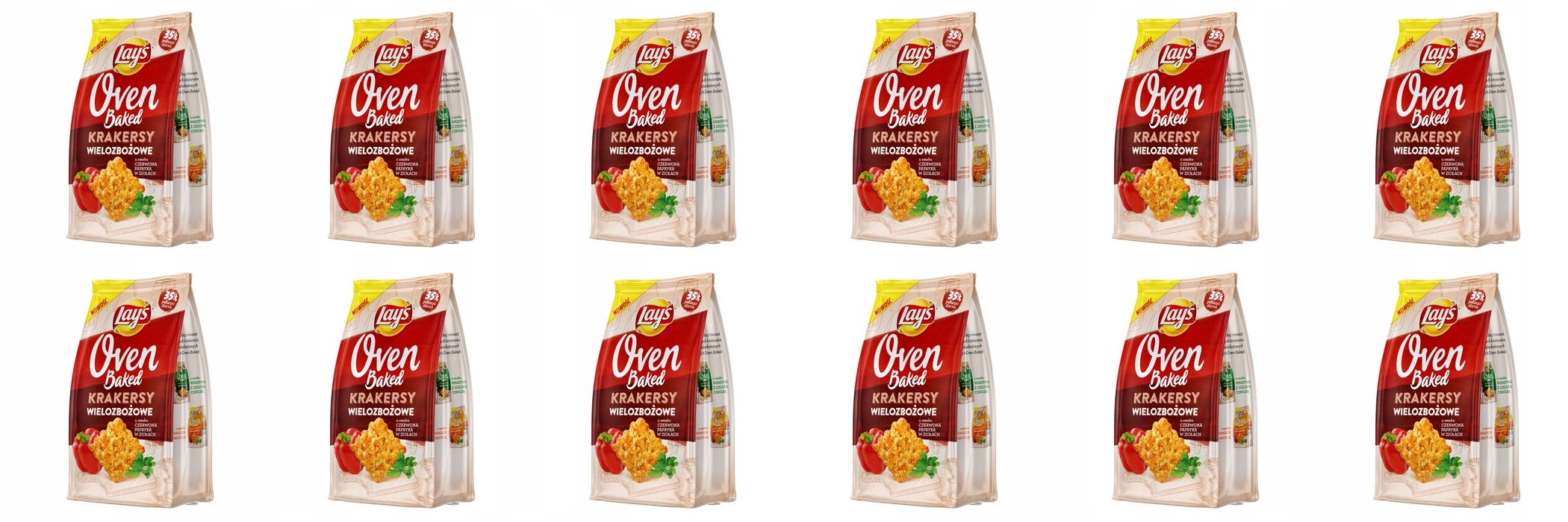 Levně 12 x 80 g Lay's Oven Baked červená paprika v bylinkách Karton
