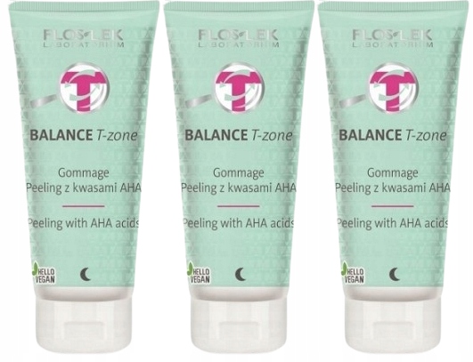 3 kusy Gommage Peeling s kyselinami Aha Floslek Kyselina mandlová Exfoliace