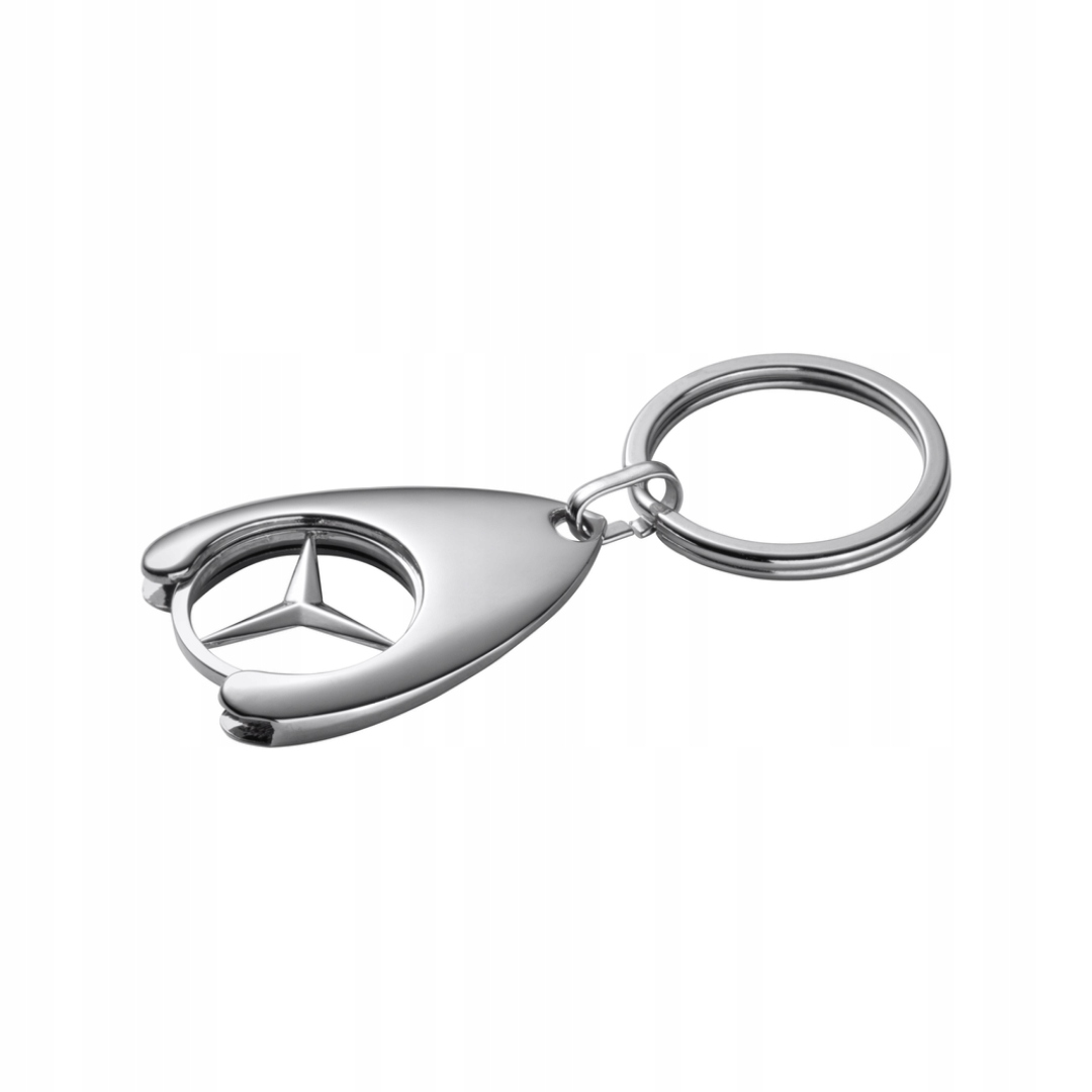 

Brelok Mercedes-benz Żeton Srebrny Wyciągane Logo