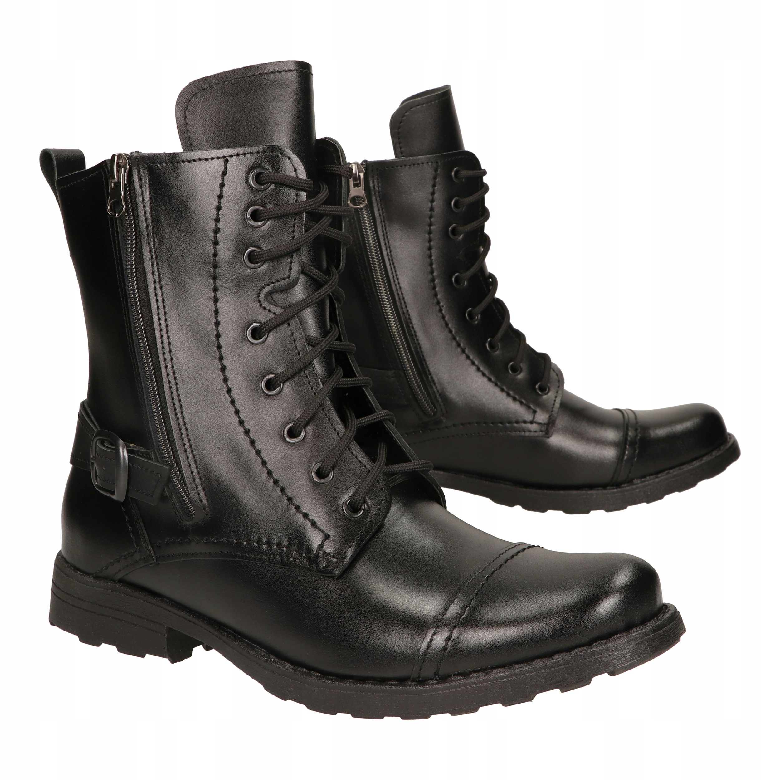 MESKIE SKÓRZANE CAŁOOCZNE SZTYBLETY MILITARNE MOTOCYKLOWE MEDARD R46 Marka Medard