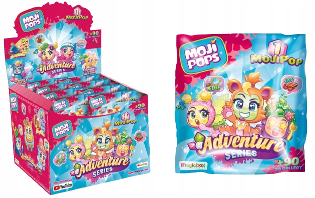MOJIPOPS Moji Pops Party figurka w saszetce s. ADVENTURE Saszetka Magic box Marka Magicbox