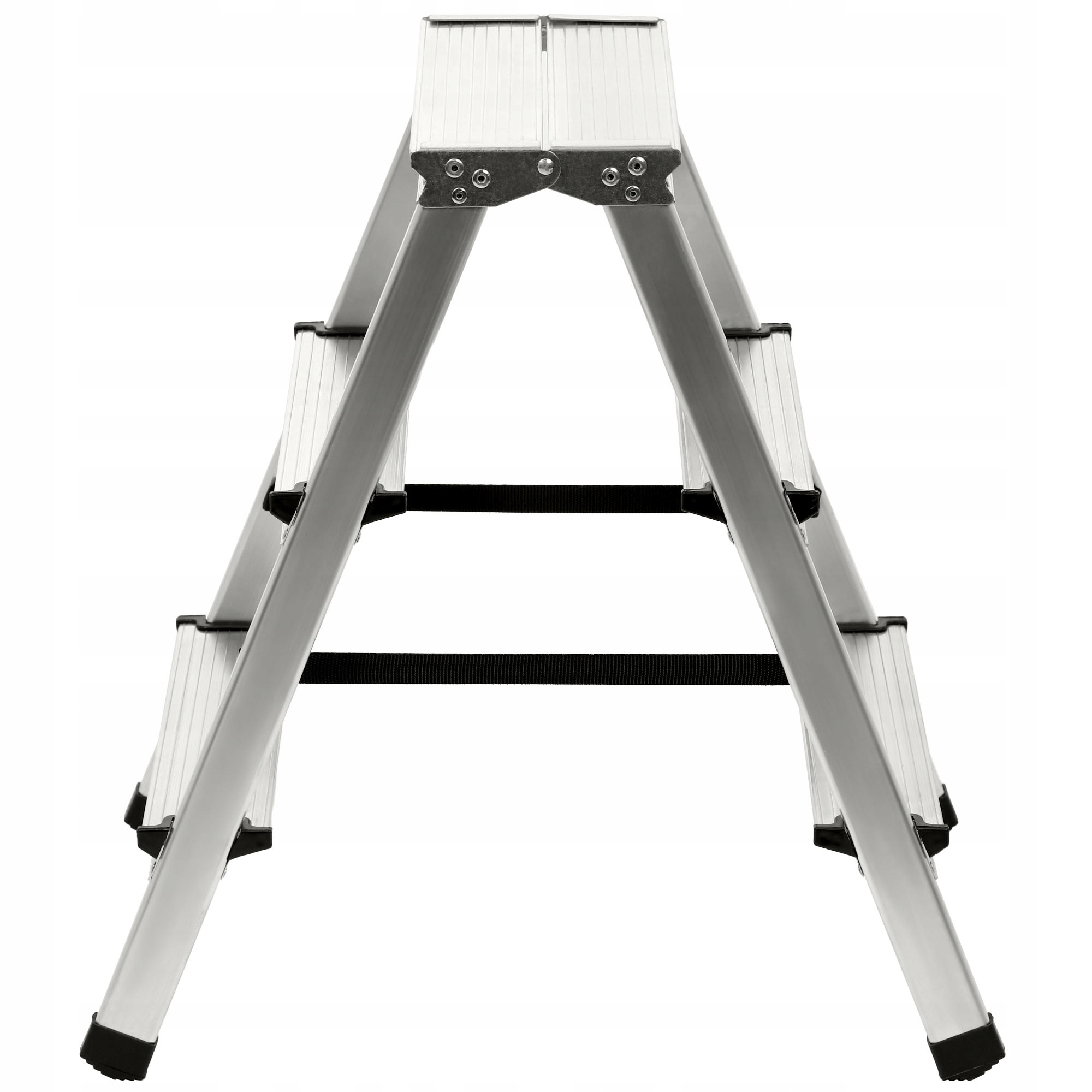 TABORET SKŁADANY PODEST DRABINKA 59cm ALUMINIOWY 3 STOPNIE 125kg Marka Kadax