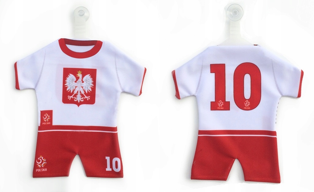 Koszulka Piłkarska Mini Koszulka Polska Pzpn Dla Kibiców Do Auta Na Szybę