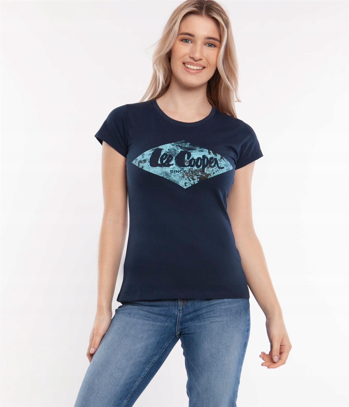 

Lee Cooper t-shirt damski Logo Blue 2020 Navy - M