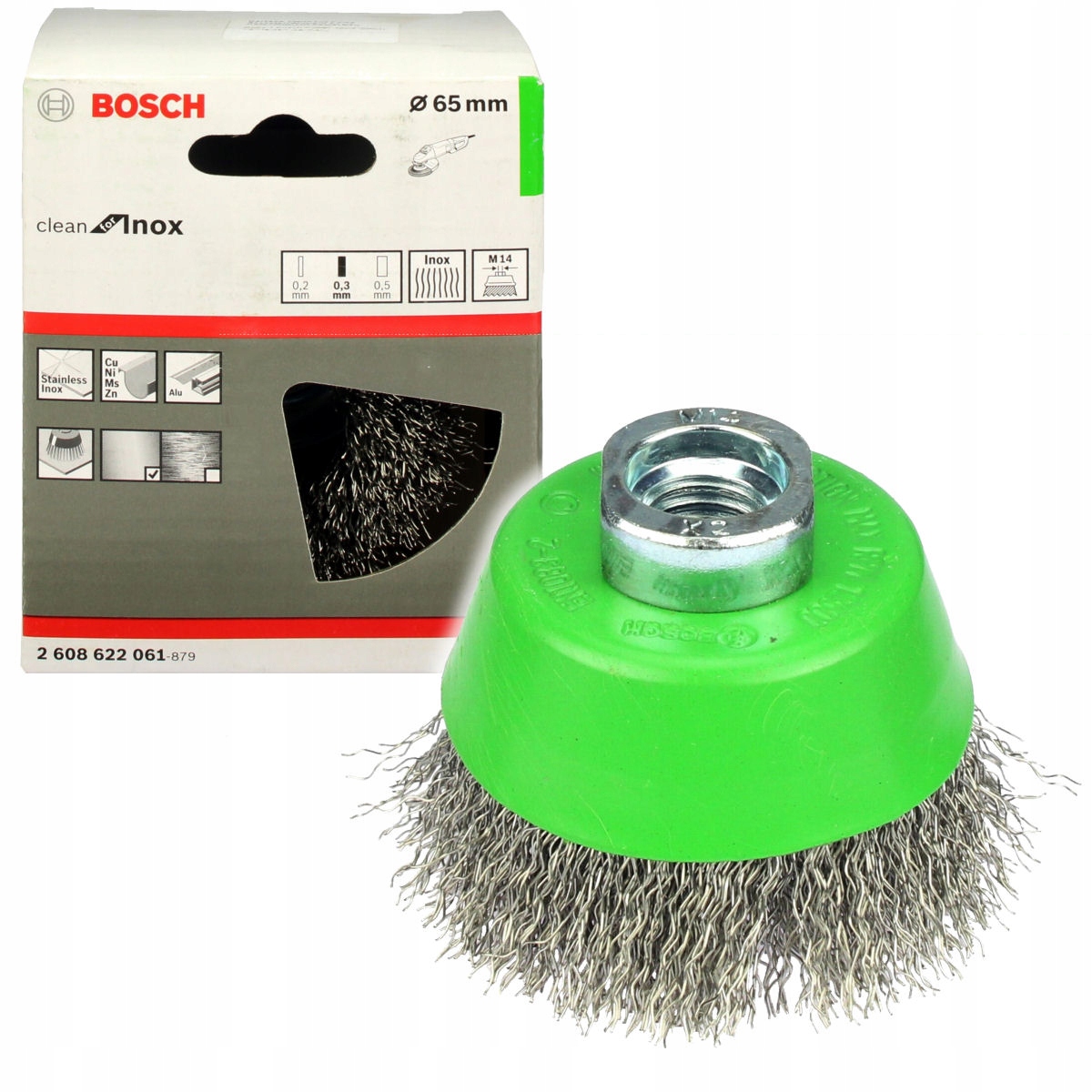 

Bosch Szczotka Druciana Garnkowa 65mm gwint M14