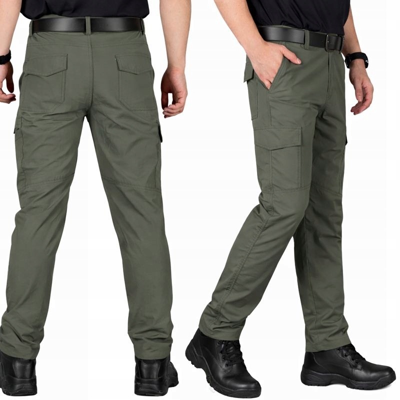 Spodnie męskie taktyczne trekkingowe szybkoschnące lekkie proste