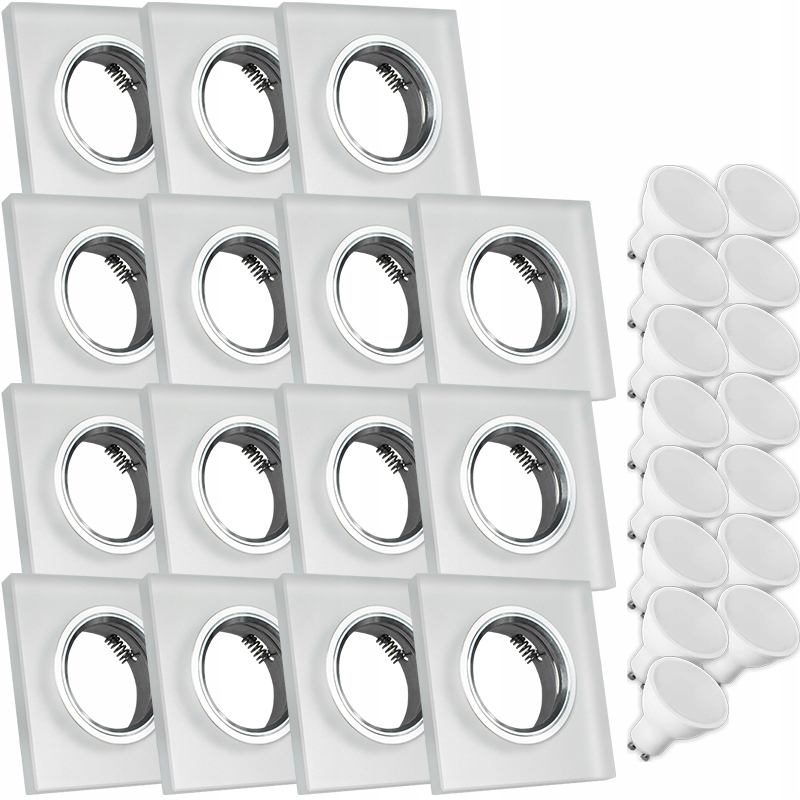 15X Skleněná Lampička Moderní Kulaté Stropní Svítidlo Kolo Silné Sklo Námraza Led Žárovka 10W