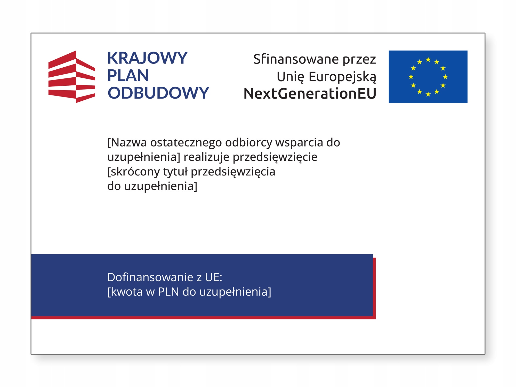 KPO Krajowy Plan Odbudowy - TABLICA A3 - METAL