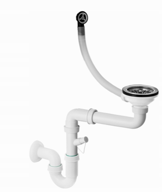 ZLEWOZMYWAK GRANITOWY LEON + SYFON OKAZJA! Kształt prostokątny