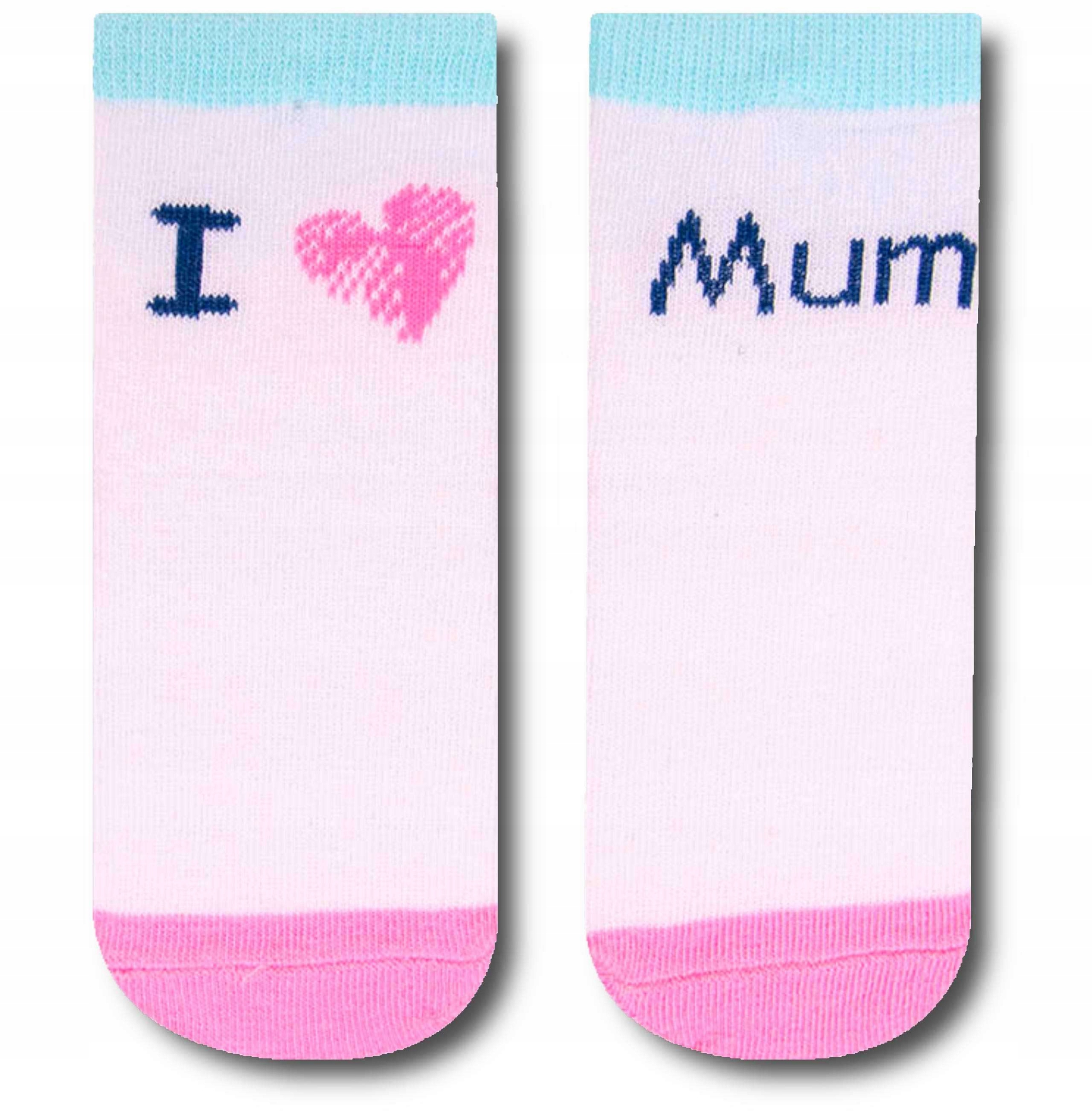 

Skarpetki z Napisem 17-19 *I Love Mum*