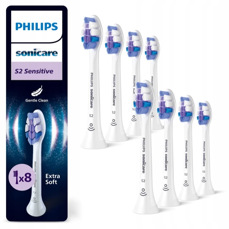 Końcówka szczoteczki Philips Sonicare S2 HX6058/87 Bardzo miękkie 8 szt