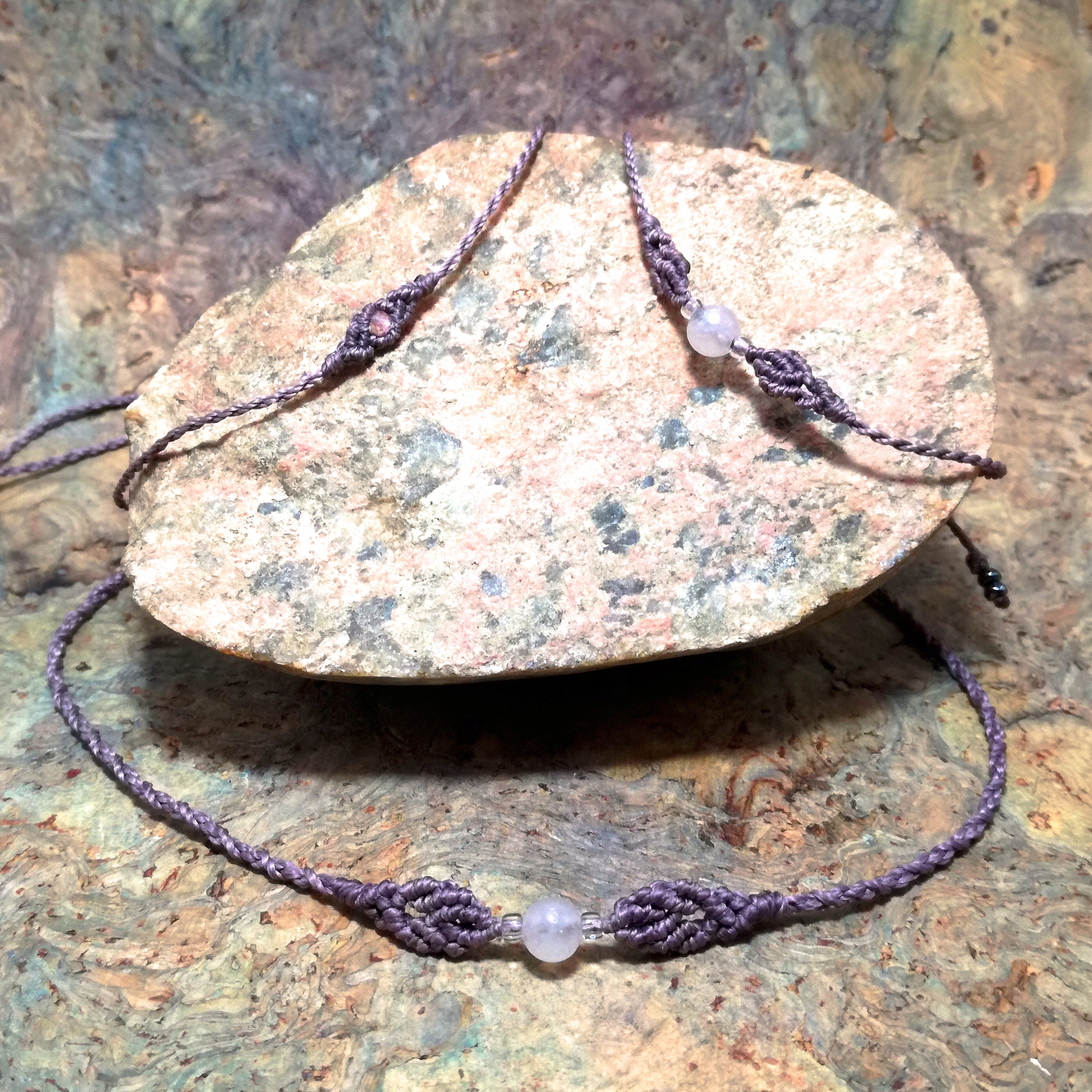 Plná křišťál horský v makru choker a náramky nastavitelné