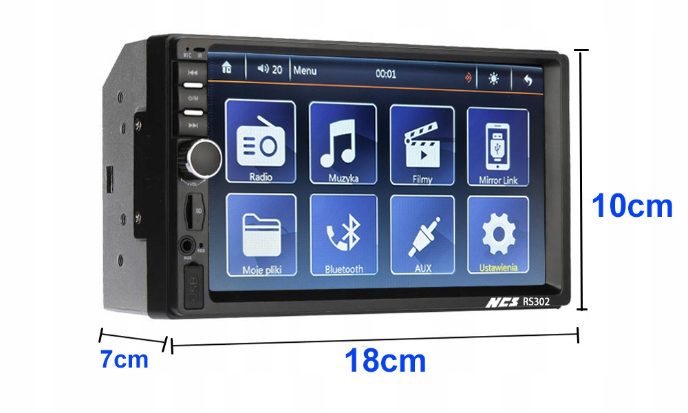 RADIO SAMOCHODOWE BLUETOOTH do VW BORA 1998 - 2005 Pilot w zestawie tak