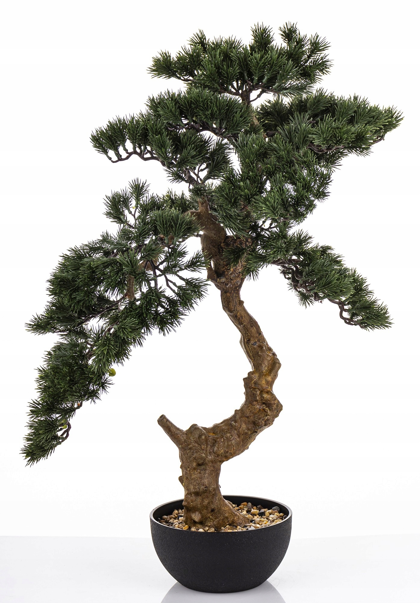 Dekoratívna rastlina v kvetináči, umelý kvet veľký strom bonsai