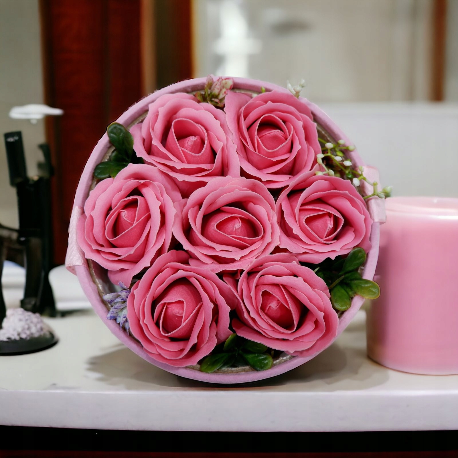 FLOWER BOX KWIATY MYDLANE BUKIET PREZENT Dzień Matki Kod producenta MK12