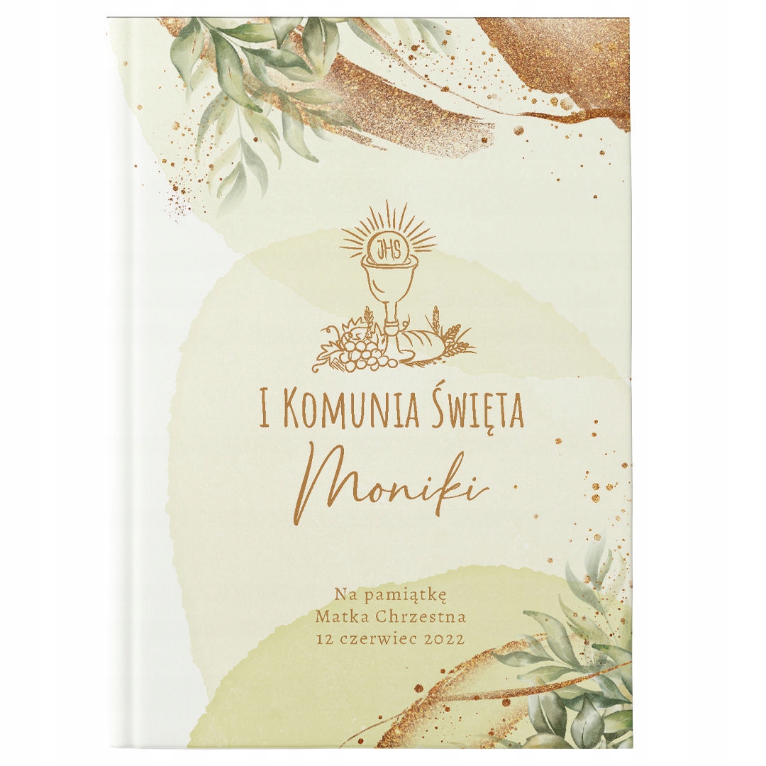 

Biblia I Komunia Św Nadruk Imię Boho Ihs