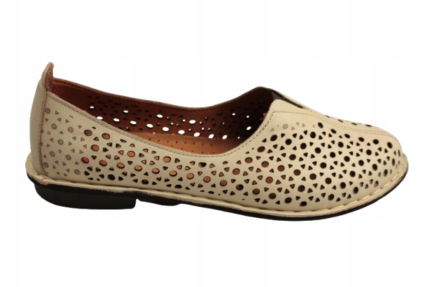 Baleríny Artiker 58C3492 vel.36 Béžové Lehké Ažurové Módní