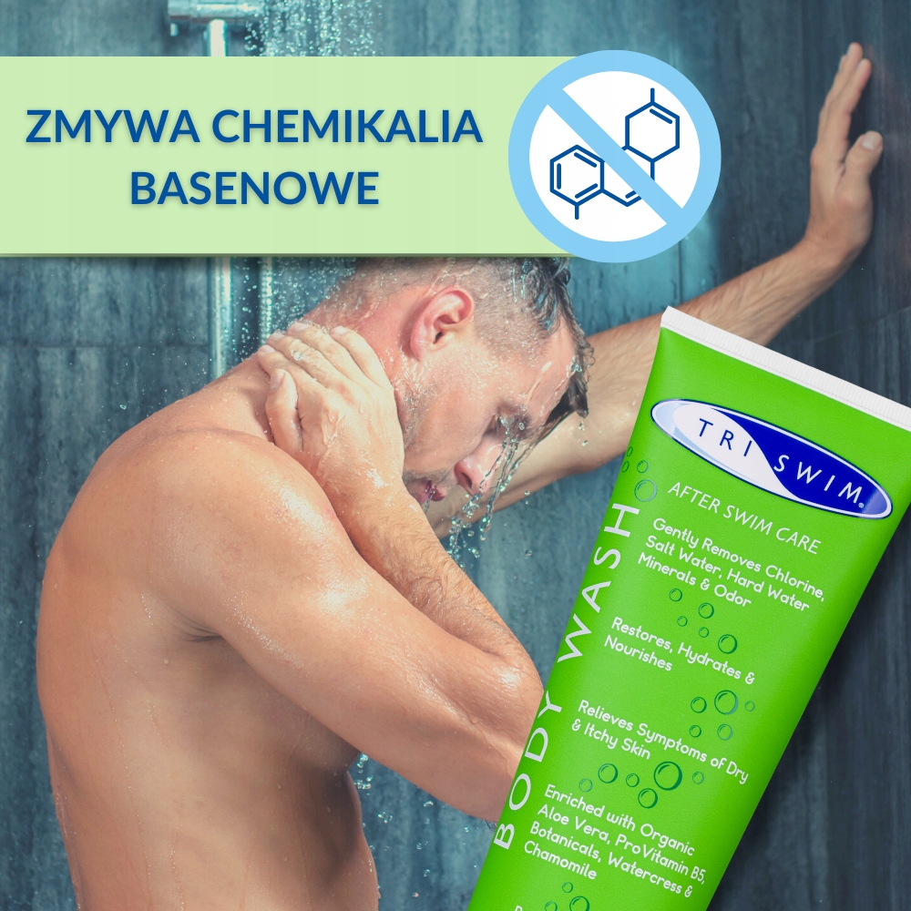 TRISWIM żel do ciała usuwający zapach chloru 250ml Przeznaczenie prysznic