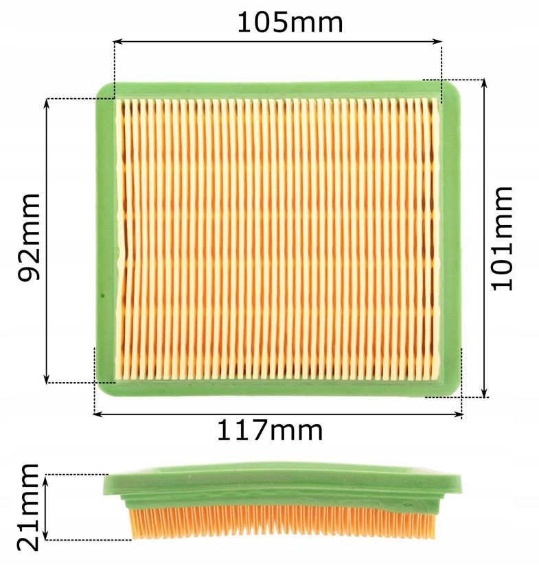 FILTR POWIETRZA T575,T675 - PAPIEROWY WYSOKI Typ filtr