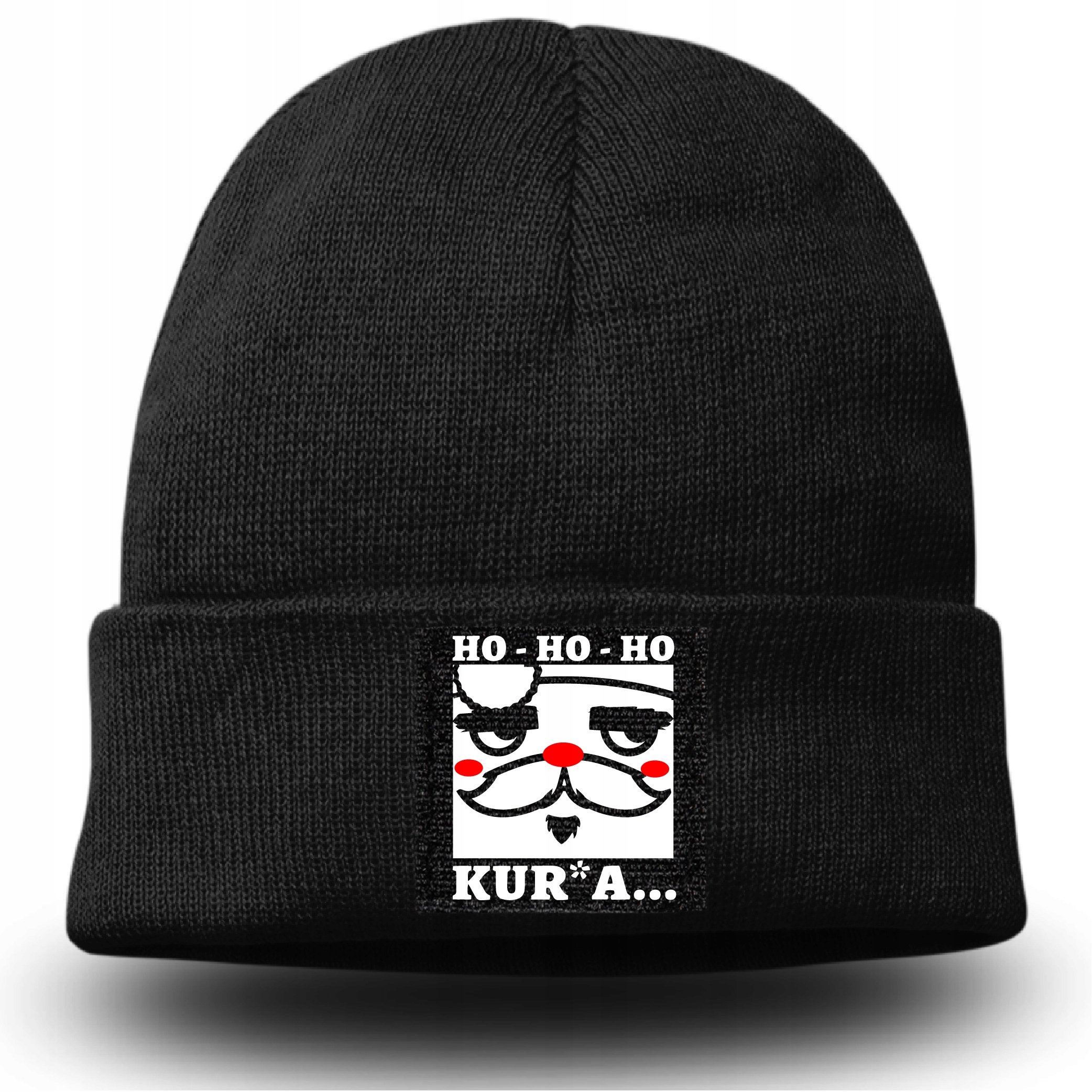 

Czapka Zimowa Na Mikołaja Ho Ho Ho Kur*a Santa Cla