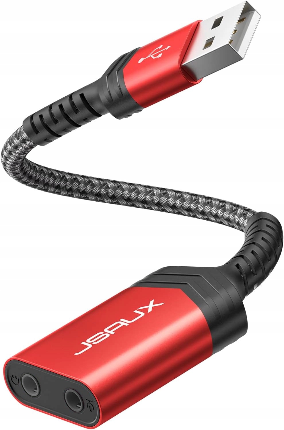 Karta dźwiękowa zewnętrzna JSAUX TRS 3,5mm USB