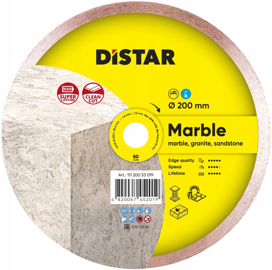 Diamantový kotouč 200 mm Distar Marble Trawertyn Dolomit Výprodej