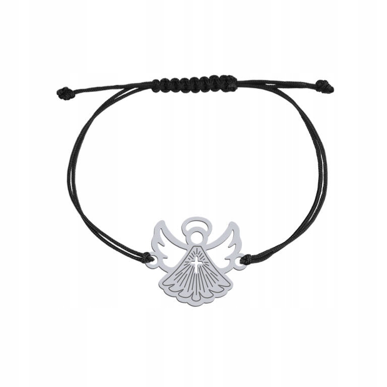 

I Komunia Święta Srebrna Bransoletka z Aniołkiem