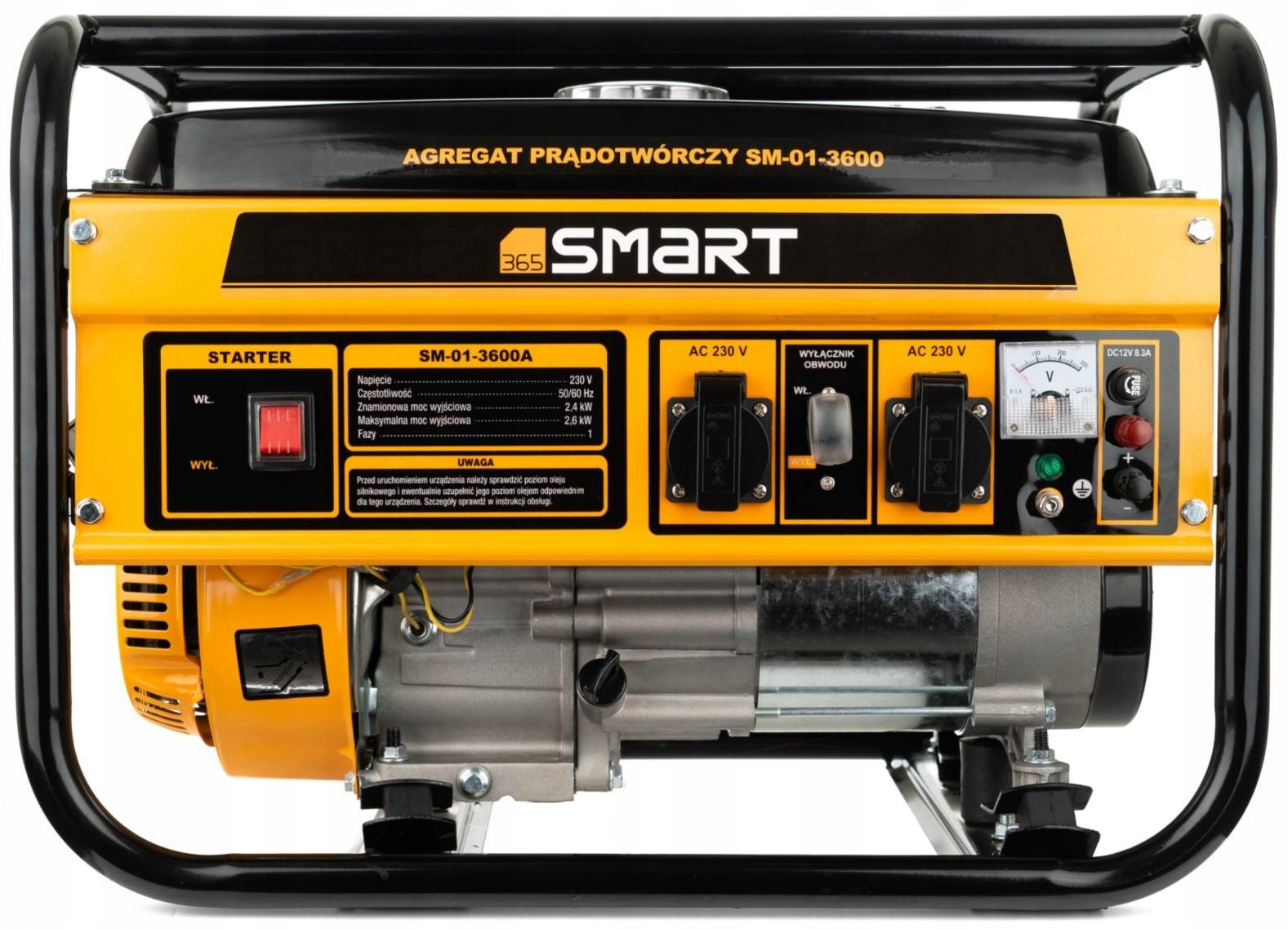 AGREGAT PRĄDOTWÓRCZY 2800W SMART 2 GNIAZDA MIEDŹ