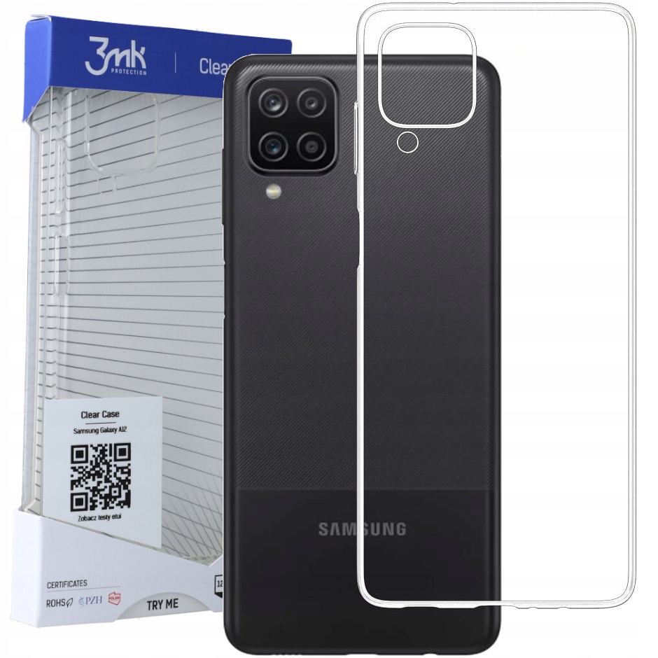 

Etui do Galaxy A12, 3MK Clear Case, pokrowiec