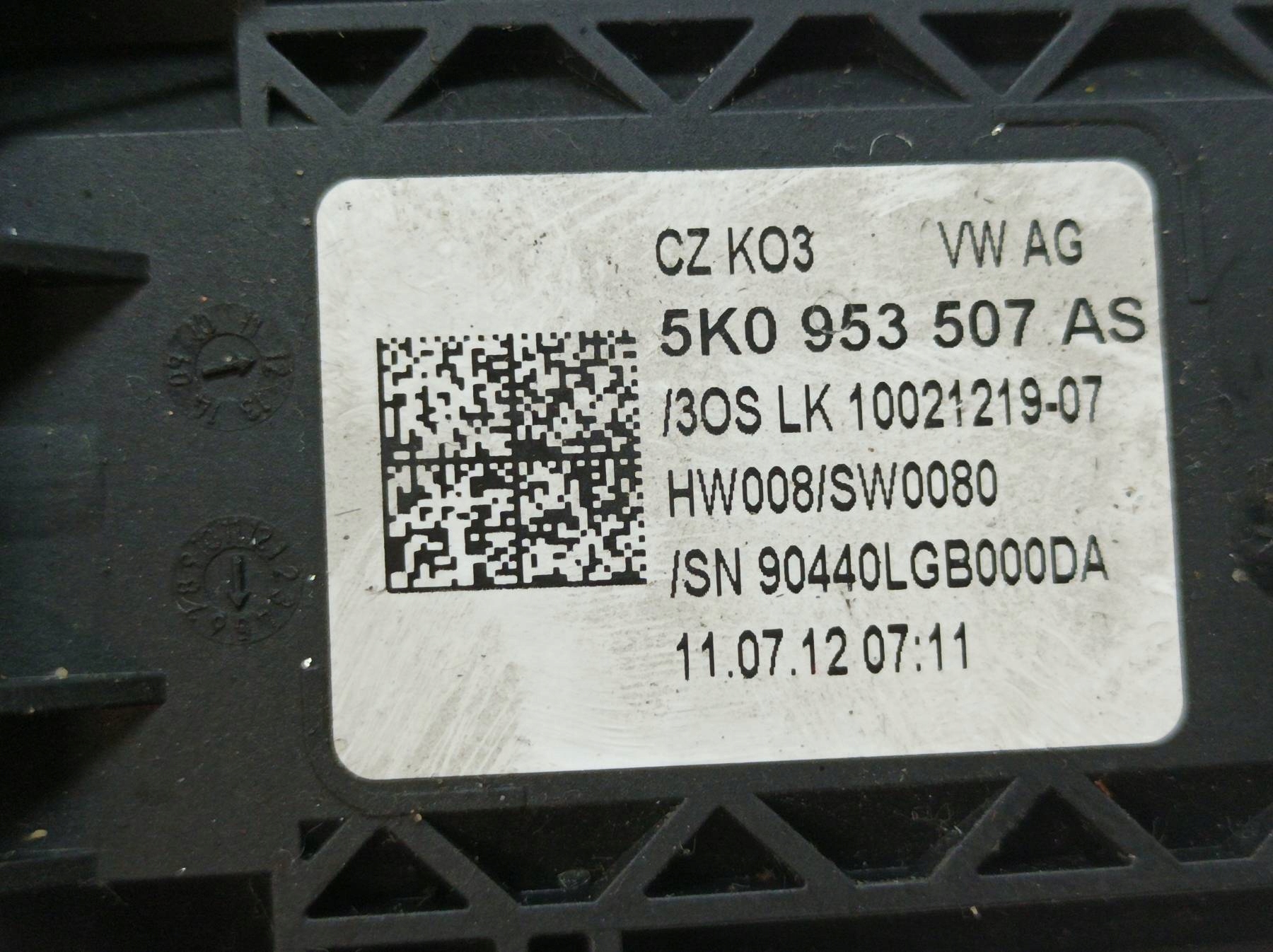 commande levier commodo sous volant 5K0953507AS 6K0953513L Volkswagen Caddy III (2003- )