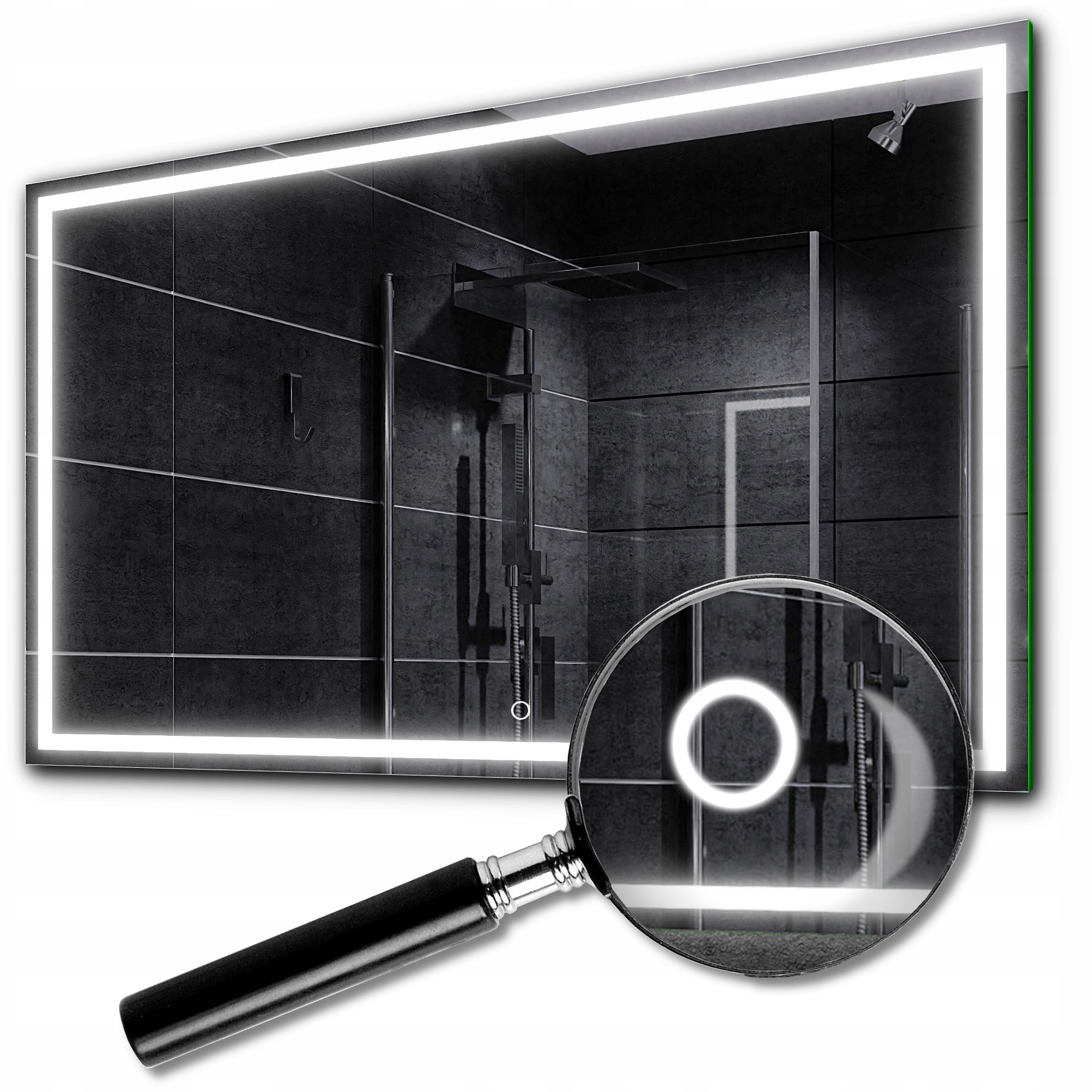 Lustro LED z Włącznikiem Dotykowym 80x50 Atlanta